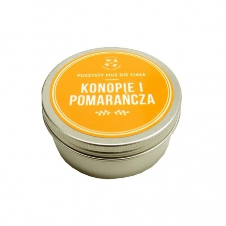 Mydlarnia Cztery Szpaki Mus do ciała (masło do ciała) – Konopie i Pomarańcza 150ml